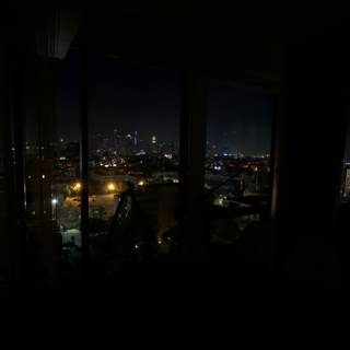 Nighttime Metropolis from a Highrise