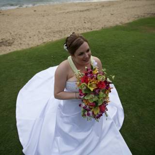 The Bride and Her Beautiful Bouquet