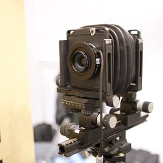 Tripod-mounted Camera Ready to Roll