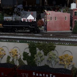 Model Train in Miniature City