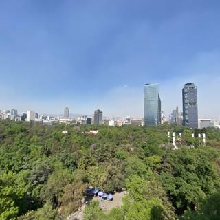 Cityscape View from Chapultepec Park