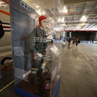 Naval Aviation Pilot Display in Museum Exhibition