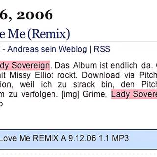 Love Me Hate Me Remix Webpage