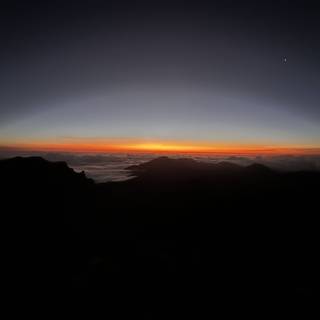 Sunset over the Haleakalā Mountains