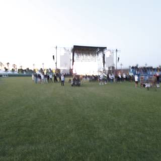Blurred Crowd in the Coachella Field