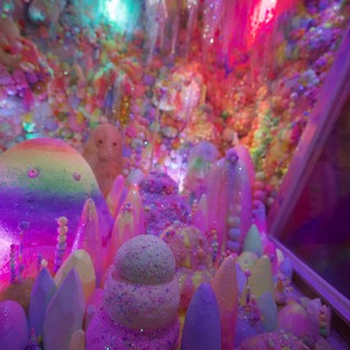 Whimsical Glitter Wonderland with Colorful LED Lights
