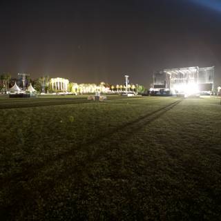 Nighttime Concert Excitement on the Grassy Coachella Stage