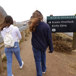 Windy Coastal Walk at Marin Headlands