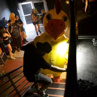 Quirky Moment at Coachella 2024: Night of the Inflatable Rooster