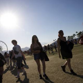 Sunset Strides: Festival Vibes at Coachella 2024