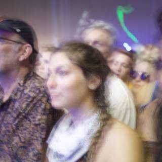 Blurred Nightlife Crowd at Coachella 2016