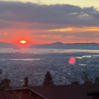 Sunset Over San Francisco Bay from Berkeley Hills