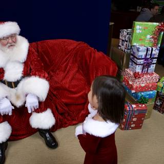 Meeting Santa Claus at the APC Christmas Party