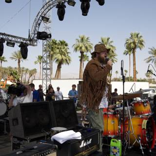 Cowboy Drummer Takes the Stage at Coachella Music Festival