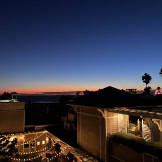 Sunset on the Santa Monica Rooftop