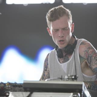 Inked Electro: Tattooed DJ at Coachella