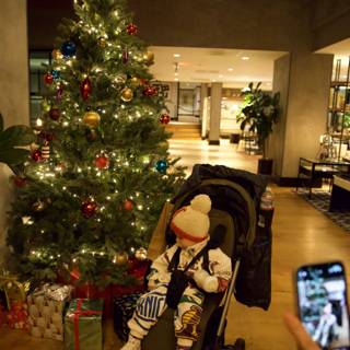 Capturing Baby's Christmas Moments in Japan Town, Skyela