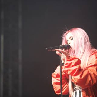 Pink-haired Singer Rocks Coachella Stage