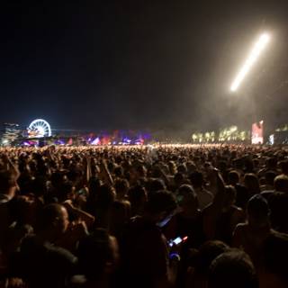 A Sea of Fans Rocking the Night Sky at Coachella