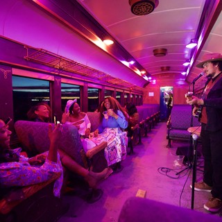 Live Country Music Performance on Vintage Train Car