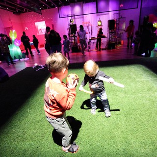 Children Playing at Interactive Baby Rave Art Installation