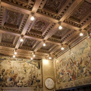 Majestic Ceiling of Hearst Castle