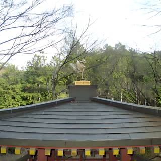 Statue on Garden Roof