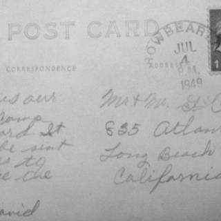 Handwritten Postcard from a Woman