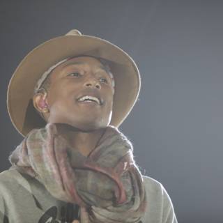 Pharrell Williams Rocks the Cowboy Hat at O2 Arena