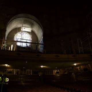 Inside View of a Cathedral Under Construction