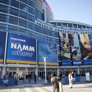 The NAMM Show Sign Towers Over the Metropolis