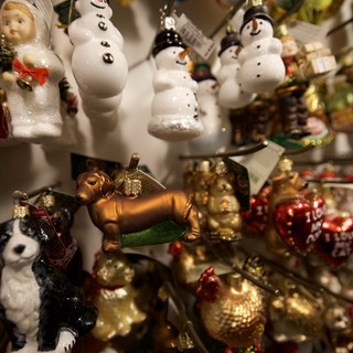 Festive Christmas Ornament Collection Display