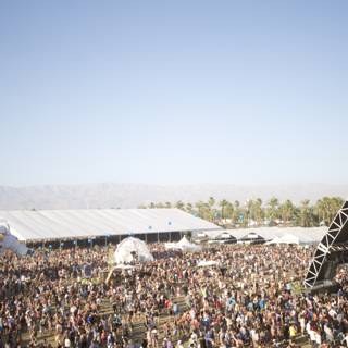 Crowd Gathering at Coachella Music Festival