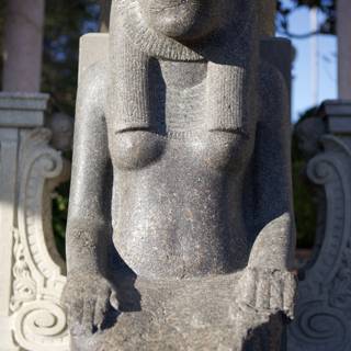 Majestic Lion Statue at Hearst Castle