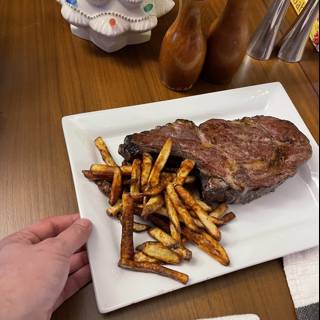 Savory Meat and Fries Feast