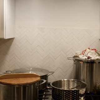 Active Kitchen Stove with Multiple Pots During Christmas Cooking