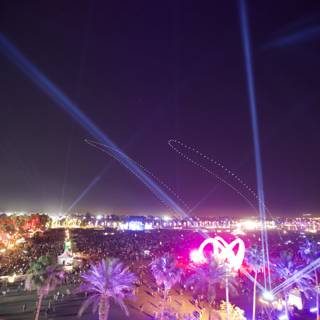 Lights and Laser Show at Coachella