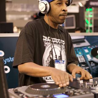 DJ Roc Raida with Headphones