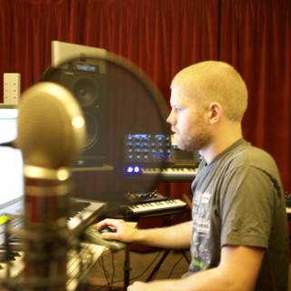 Man in the Recording Studio
