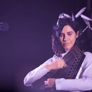 PJ Harvey's Solo Performance with an Accordion