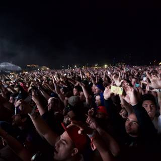 Hands Up in the Night Sky at Coachella 2012