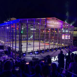Nighttime Hockey Game Draws Huge Crowd in Las Vegas