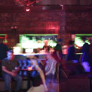 Blurry Nightlife Scene at an Urban Club