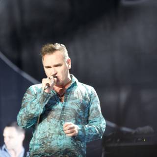 Morrissey takes the stage for a solo performance at Coachella 2009