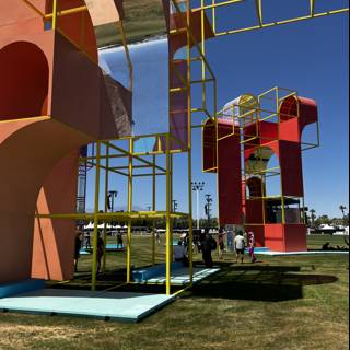 Colorful Playground Sculpture in the Southwest