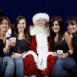 Festive Ladies with Santa