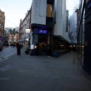 Modern Architecture on London Street at Dusk