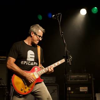 Energetic electric guitar performance at Bad Religion Glasshouse Concert in 2007
