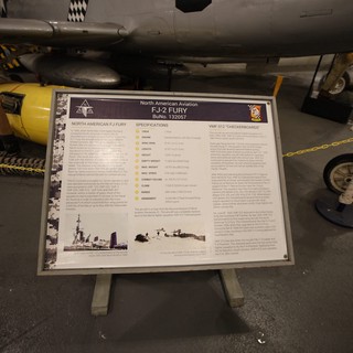 North American FJ-2 Fury Display at USS Hornet Museum