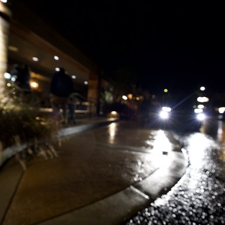 Rainy Night Street Scene in San Luis Obispo